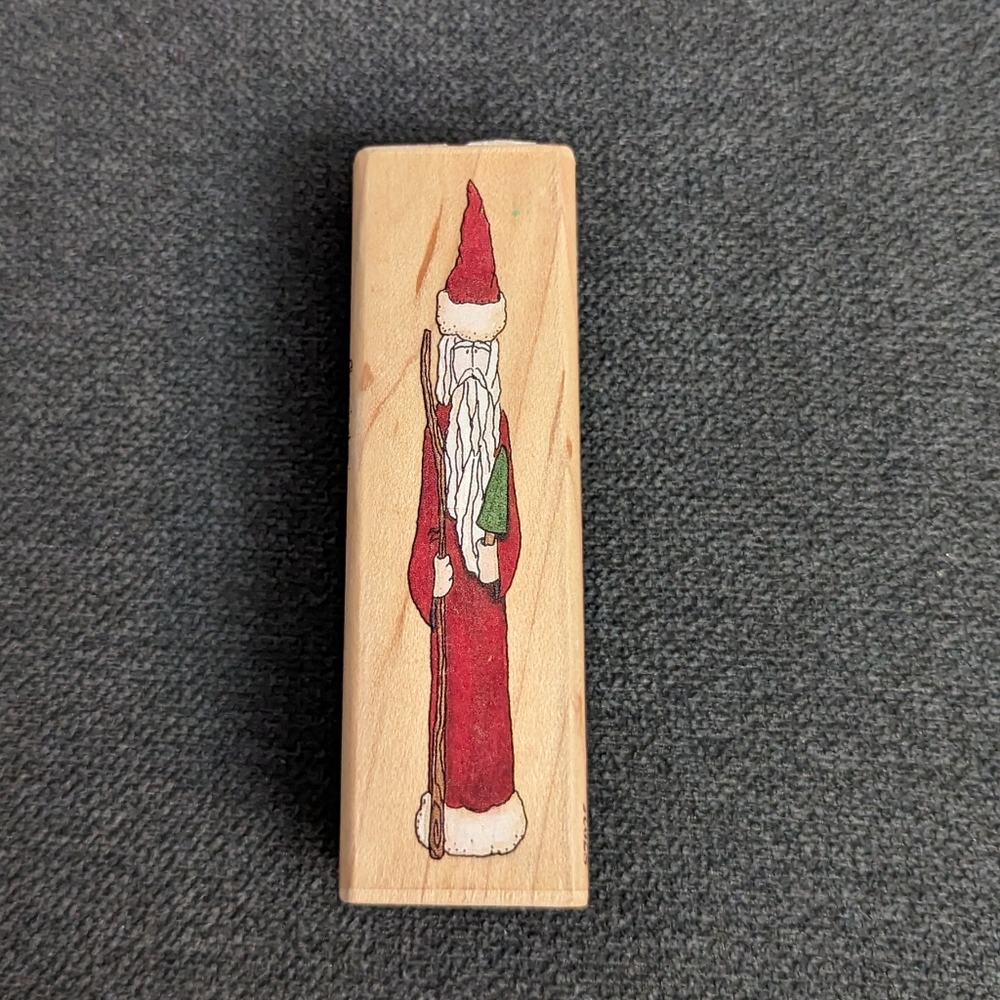 Stampington & Company Vintage St. Nick Rubber Stamp for Scrapbooking, Cr…